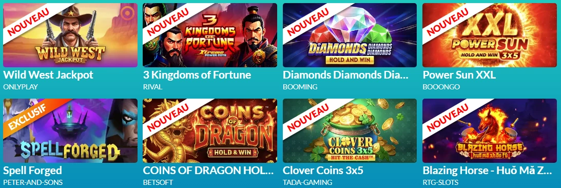 Nouveaux jeux de machines à sous 2026